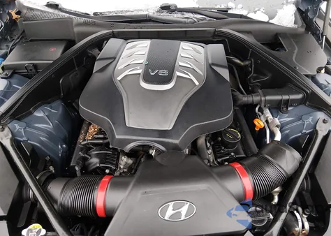 2015 Hyundai Genesis 5.0 z USA, uszkodzony, nr VIN KMHGN4JF0FU059489